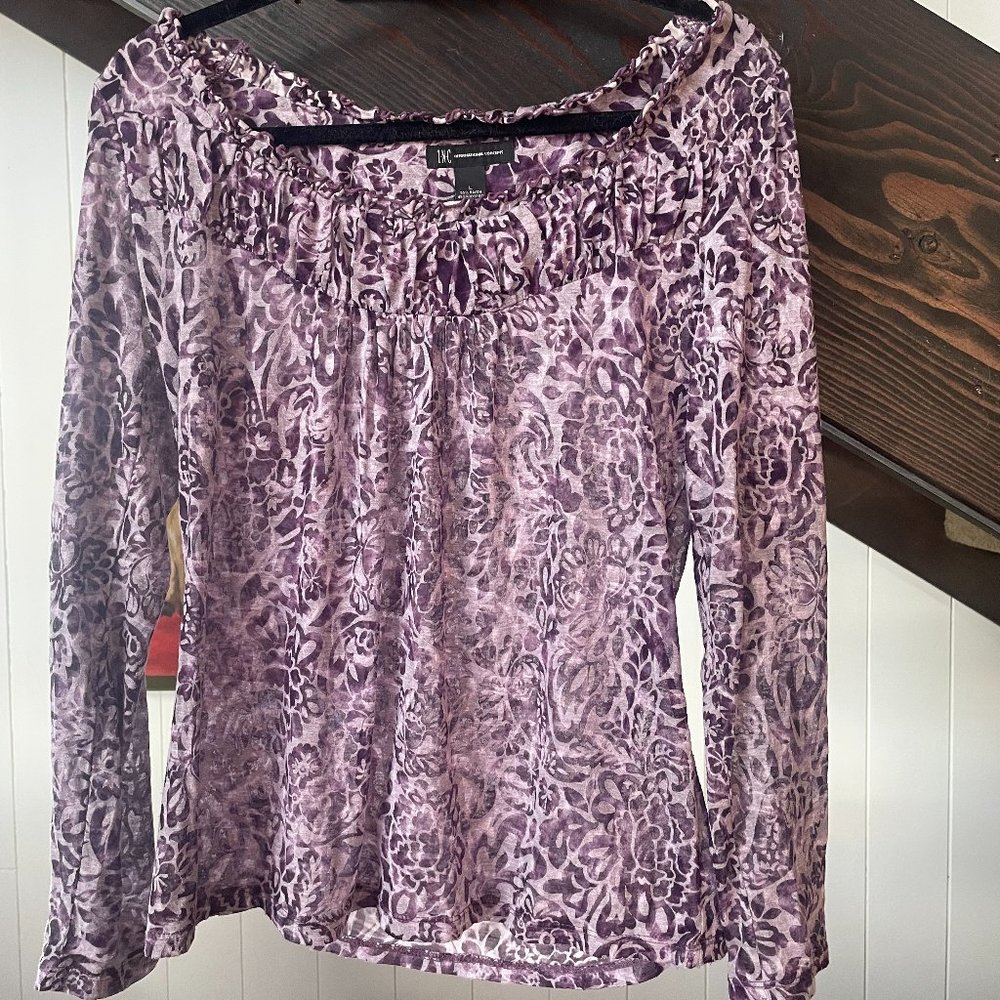 INC International Concepts Women's Scoopneck Top